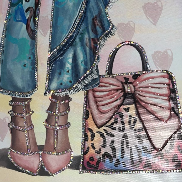 Glam Mixed Media Canavas - Picture 3 of 4